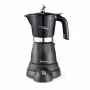 Ariete 1368 Moka Aroma, Cafeteira moka elétrica, 4/6 chávenas, 480 W, desligamento automático, mantém a temperatura a 30 graus, preto