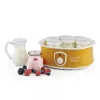 Ariete 617 Yogurella – Iogurteira elétrica – 7 frascos de vidro – 1,3 kg de iogurte caseiro – 20 Watt – branco e amarelo