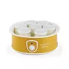 Ariete 617 Yogurella – Iogurteira elétrica – 7 frascos de vidro – 1,3 kg de iogurte caseiro – 20 Watt – branco e amarelo