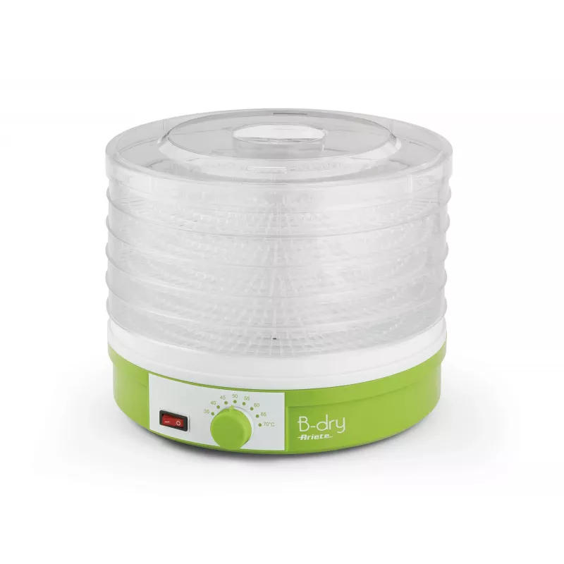 Ariete 616 B-Dry Desidratador – Desidratador – fruta, legumes, carne seca – temperatura 35 °C / 70 °C – 245 Watt – verde