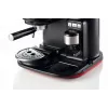 Ariete 1318 Moderna Máquina de café expresso com moinho de café integrado, para grãos de café e café moído, espumador de leite Cappuccinatore, filtro para 1 e 2 chávenas, 1080 W, 800 ml, vermelho