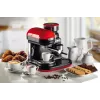 Ariete 1318 Moderna Máquina de café expresso com moinho de café integrado, para grãos de café e café moído, espumador de leite Cappuccinatore, filtro para 1 e 2 chávenas, 1080 W, 800 ml, vermelho