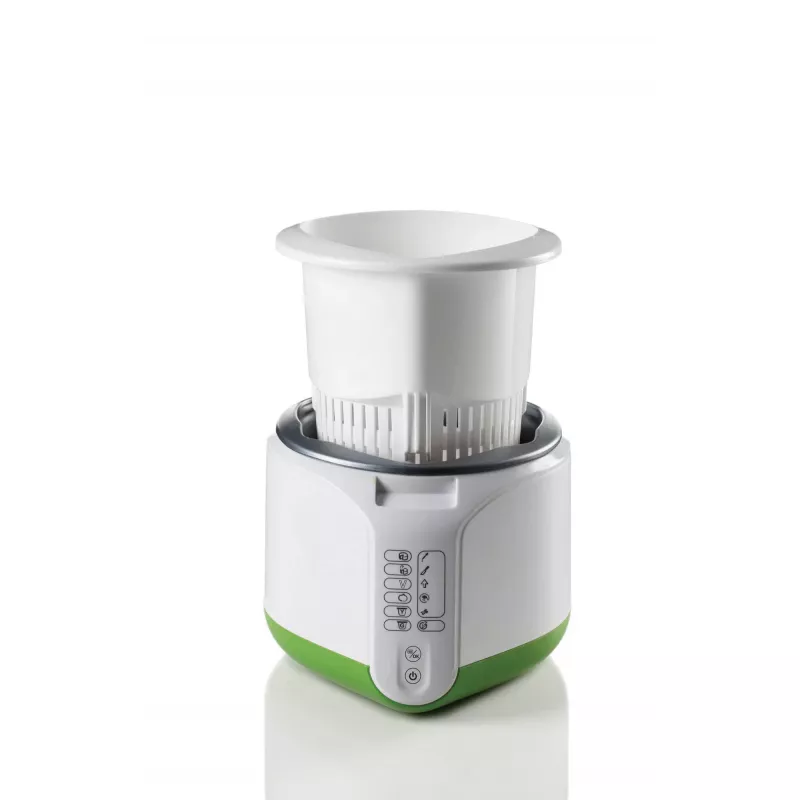 Ariete 615 B-Cheese Máquina para queijo e iogurte, 6 programas predefinidos, cesto antiaderente removível, adequada para veganos e pessoas com intolerâncias alimentares, livro de receitas abrangente, 500 W, branco/verde