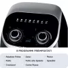 Ariete 4619 Airy Fryer Forno – Fritadeira de ar quente e forno elétrico com espeto rotativo – Cesto rotativo – Desidratador – 2000 Watt – 11 litros – aço