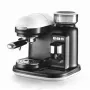 Ariete 1318 Moderna Máquina de café expresso com moinho de café integrado, para grãos de café e café moído, bico espumador de leite para cappuccino, filtro para 1 e 2 chávenas, 1080 W, 800 cc, branco