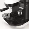 Ariete 1318 Moderna Máquina de café expresso com moinho de café integrado, para grãos de café e café moído, bico espumador de leite para cappuccino, filtro para 1 e 2 chávenas, 1080 W, 800 cc, branco