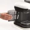 Ariete 1318 Moderna Máquina de café expresso com moinho de café integrado, para grãos de café e café moído, bico espumador de leite para cappuccino, filtro para 1 e 2 chávenas, 1080 W, 800 cc, branco