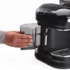 Ariete 1318 Moderna Máquina de café expresso com moinho de café integrado, para grãos de café e café moído, espumador de leite para cappuccino, filtro para 1 e 2 chávenas, 1080 W, 800 ml, preto