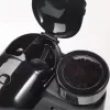 Ariete 1318 Moderna Máquina de café expresso com moinho de café integrado, para grãos de café e café moído, espumador de leite para cappuccino, filtro para 1 e 2 chávenas, 1080 W, 800 ml, preto