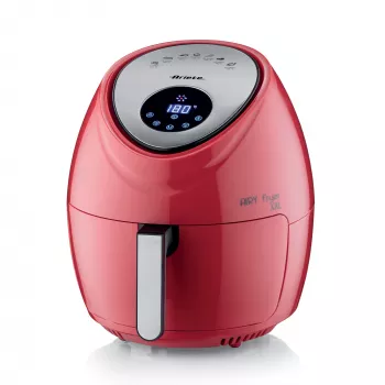 Ariete 4618 Airy Fryer XXL - Fritadeira de ar quente - Fritar 2,5 kg de batatas fritas - 7 litros - Cozinhar sem óleo e gordura - 1800 Watt - vermelho