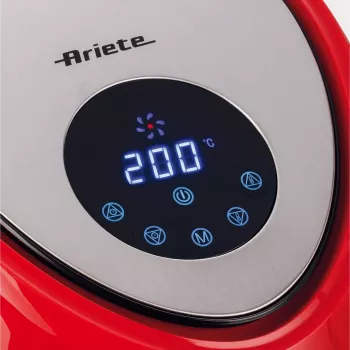 Ariete 4618 Airy Fryer XXL - Fritadeira de ar quente - Fritar 2,5 kg de batatas fritas - 7 litros - Cozinhar sem óleo e gordura - 1800 Watt - vermelho