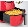 Ariete 4618 Airy Fryer XXL - Fritadeira de ar quente - Fritar 2,5 kg de batatas fritas - 7 litros - Cozinhar sem óleo e gordura - 1800 Watt - vermelho