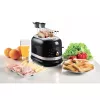 Ariete 149 Torradeira Modern branca com pinça para 2 fatias de pão, sandes ou tosta - 6 níveis de tostagem - descongelação - linha Modern - preto