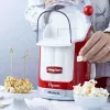 Ariete 2958 Pop Corn Maker Party Time, Máquina de pipocas com alavanca, 1100 Watt, capacidade 600 g, preparação sem gordura com ar quente, vermelho
