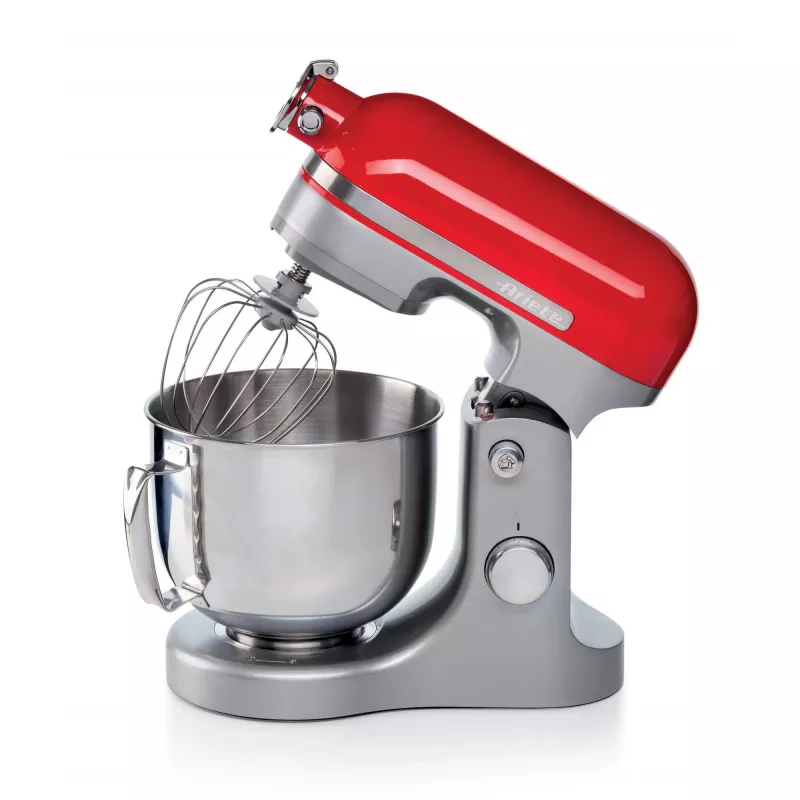 Ariete Moderna Vermelho Robot de cozinha, batedeira, vermelho, bater, amassar, misturar, 5,5 l, botão rotativo, alumínio