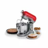 Ariete Moderna Vermelho Robot de cozinha, batedeira, vermelho, bater, amassar, misturar, 5,5 l, botão rotativo, alumínio