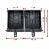 Ariete 4623 Airy Fryer Dual, Fritadeira de ar quente com cesto duplo, 1700 W, capacidade de 8 l, 3 funções de cozedura, painel digital LED tátil, 8 programas predefinidos, temporizador, 2 cestos, preto