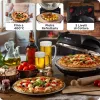 Ariete 917 Forno de pizza - Pizza em 4 minutos - Placa de pedra refratária com revestimento antiaderente - Temperatura máx. 400 °C - 1200 Watt - Temporizador 30' - preto