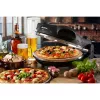 Ariete 917 Forno de pizza - Pizza em 4 minutos - Placa de pedra refratária com revestimento antiaderente - Temperatura máx. 400 °C - 1200 Watt - Temporizador 30' - preto