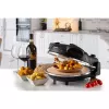 Ariete 917 Forno de pizza - Pizza em 4 minutos - Placa de pedra refratária com revestimento antiaderente - Temperatura máx. 400 °C - 1200 Watt - Temporizador 30' - preto