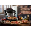 Ariete 927 Pizzeria , Forno de pizza duplo, 2 pizzas em 4 minutos, 2300 W, 2 pedras refratárias, 2 termóstatos, diâmetro 32 cm, 5 níveis de cozedura, 2 pás de pizza de aço inoxidável, vermelho
