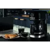 Ariete 1396 Moderna máquina de café de filtro, American Coffee, capacidade para 15 chávenas, placa de aquecimento, visor LCD, filtros removíveis e laváveis, preto