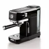 Ariete 1381 máquina de café com manómetro, adequada para café moído e pastilhas ESE, 1300 W, depósito de água de 1,1 l, pressão de 15 bar, filtro para ½ chávena, bico de cappuccino, preto
