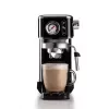 Ariete 1381 máquina de café com manómetro, adequada para café moído e pastilhas ESE, 1300 W, depósito de água de 1,1 l, pressão de 15 bar, filtro para ½ chávena, bico de cappuccino, preto