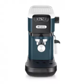 Ariete 1399 máquina de café expresso, para café moído e pastilhas ESE, 1300 W, capacidade de 1,1 l, pressão de 15 bar, filtro para 1, 2 chávenas e pastilhas ESE, cappuccino, branco