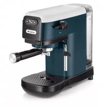 Ariete 1399 máquina de café expresso, para café moído e pastilhas ESE, 1300 W, capacidade de 1,1 l, pressão de 15 bar, filtro para 1, 2 chávenas e pastilhas ESE, cappuccino, branco