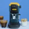 Ariete 1399 máquina de café expresso, para café moído e pastilhas ESE, 1300 W, capacidade de 1,1 l, pressão de 15 bar, filtro para 1, 2 chávenas e pastilhas ESE, cappuccino, amarelo