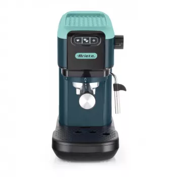 Ariete 1399 máquina de café expresso, para café moído e pastilhas ESE, 1300 W, capacidade de 1,1 l, pressão de 15 bar, filtro para 1, 2 chávenas e pastilhas ESE, cappuccino, verde