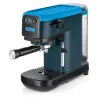 Ariete 1399 máquina de café expresso, para café moído e pastilhas ESE, 1300 W, capacidade de 1,1 l, pressão de 15 bar, filtro para 1, 2 chávenas e pastilhas ESE, cappuccino, azul