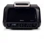 Ariete 4635 Air Fryer Grill, fritadeira de ar quente e grelhador, grelhador de bife, 1700 W, capacidade 8 l, fritar e grelhar, 8 funções de cozedura, temporizador, preto