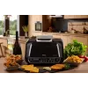 Ariete 4635 Air Fryer Grill, fritadeira de ar quente e grelhador, grelhador de bife, 1700 W, capacidade 8 l, fritar e grelhar, 8 funções de cozedura, temporizador, preto