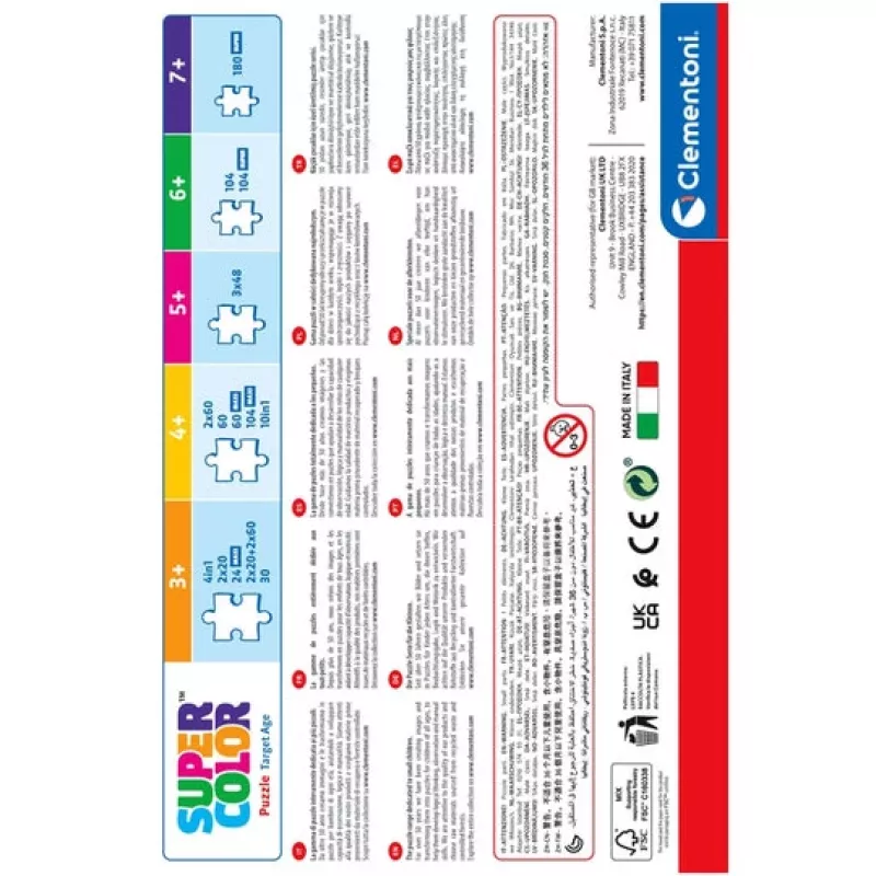 Clementoni Supercolor Paw Patrol puzzle 60 unid. cartoons