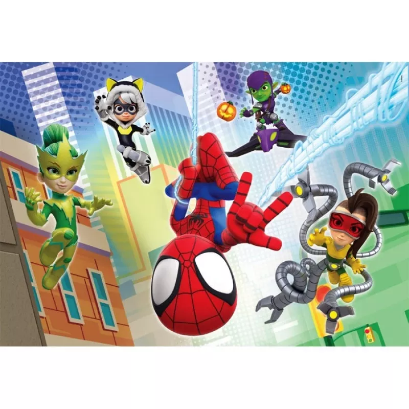 Clementoni Puzzle 2x60 peças, Spidey e os Seus Incríveis Amigos (21625)