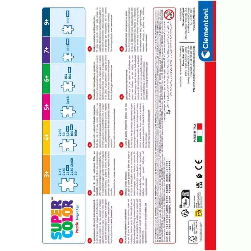 Clementoni Supercolor 21744 puzzle puzzle 300 peças desenhos animados