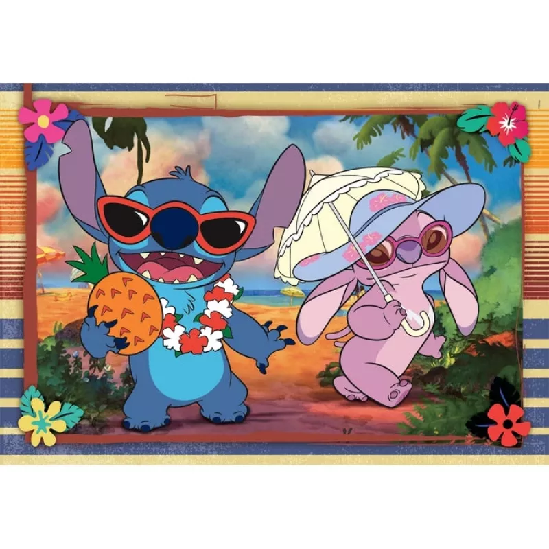 Clementoni Supercolor Puzzle 2x60 peças, Stitch (24822)