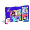 Clementoni 3x48 peças puzzles Unicorn Academy, 5 anos Clementoni 3x48 peças puzzles Unicorn Academy. Idade mínima recomendada: 5 anos