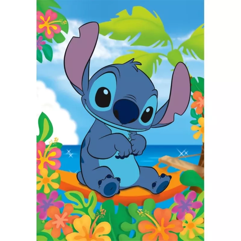 Clementoni Supercolor Stitch puzzle 104 peças cartoons