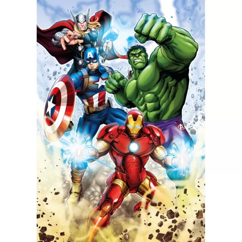 Clementoni Supercolor Marvel Avengers Puzzle 60 peças Comics