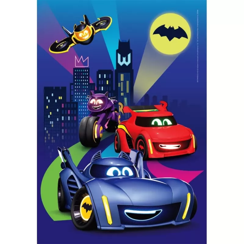 Clementoni Supercolor Batwheels Puzzle 60 peças Comics