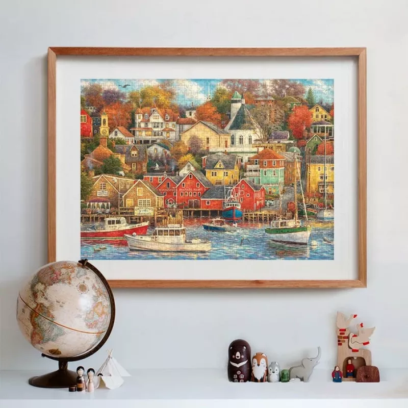 Clementoni High Quality Collection Good Times Harbor Puzzle 1500 peças Arte
