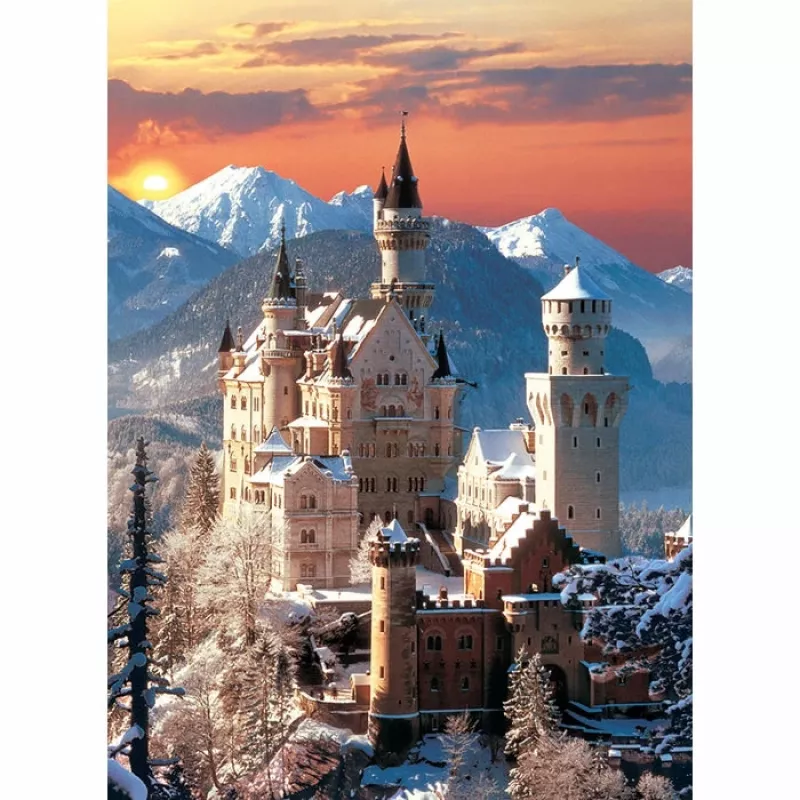 Clementoni High Quality Collection Neuschwanstein Puzzle 1500 peças Paisagem