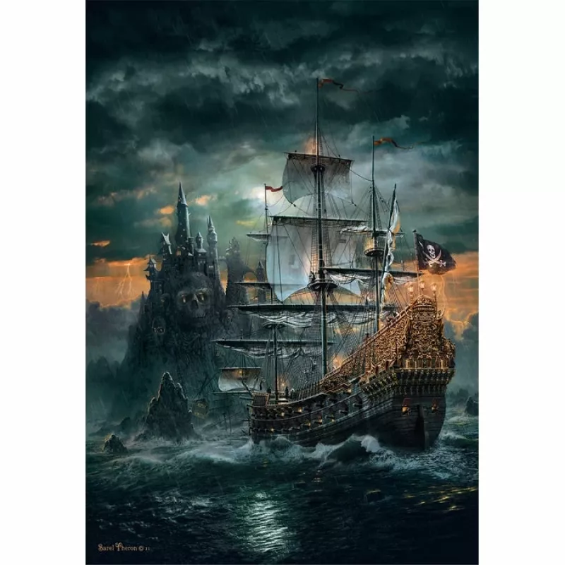 Clementoni High Quality Collection The Pirates Ship Puzzle 1500 peças Arte