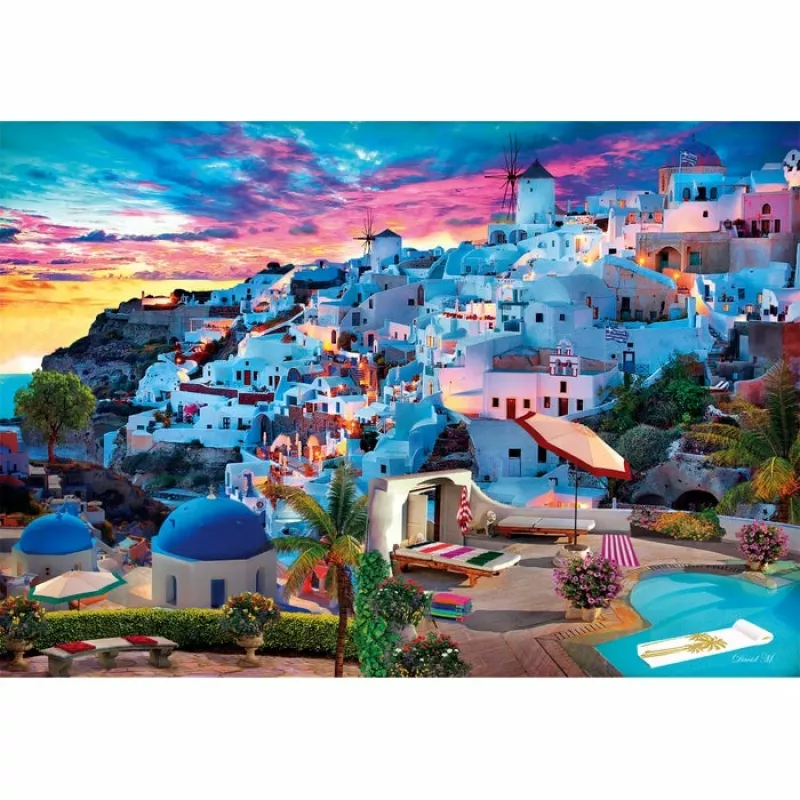 Clementoni High Quality Collection Vista da Grécia Puzzle 500 peças Paisagem