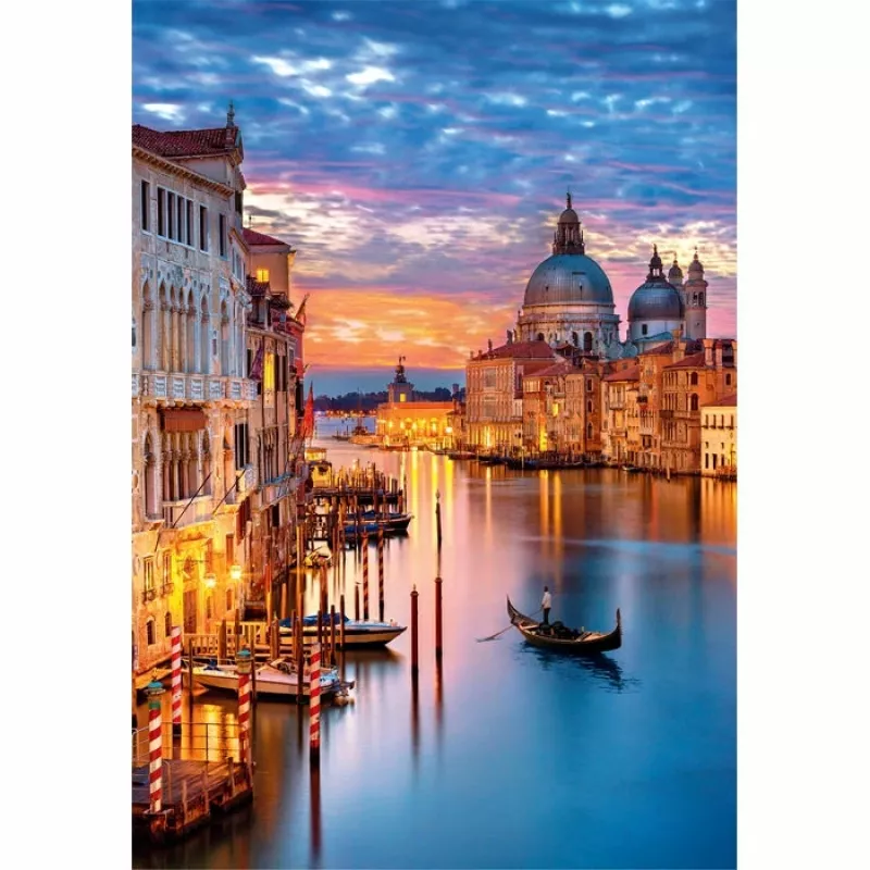 Clementoni High Quality Collection Veneza iluminada Puzzle 500 peças Paisagem