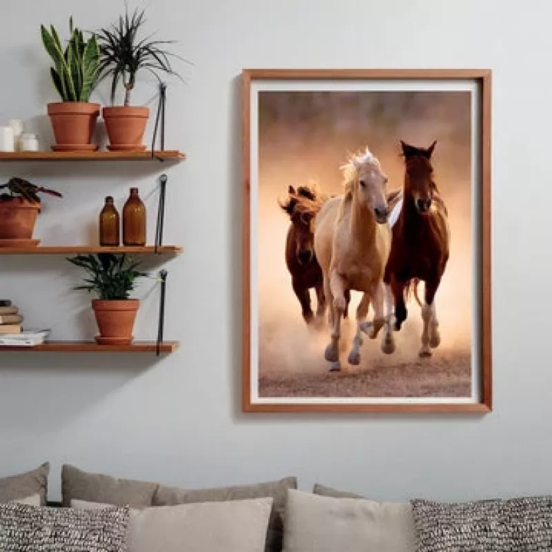Clementoni Running Horses Puzzle 1000 peças Animais