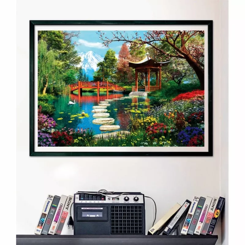 Clementoni High Quality Collection Fuji Garden Puzzle 1000 peças Paisagem